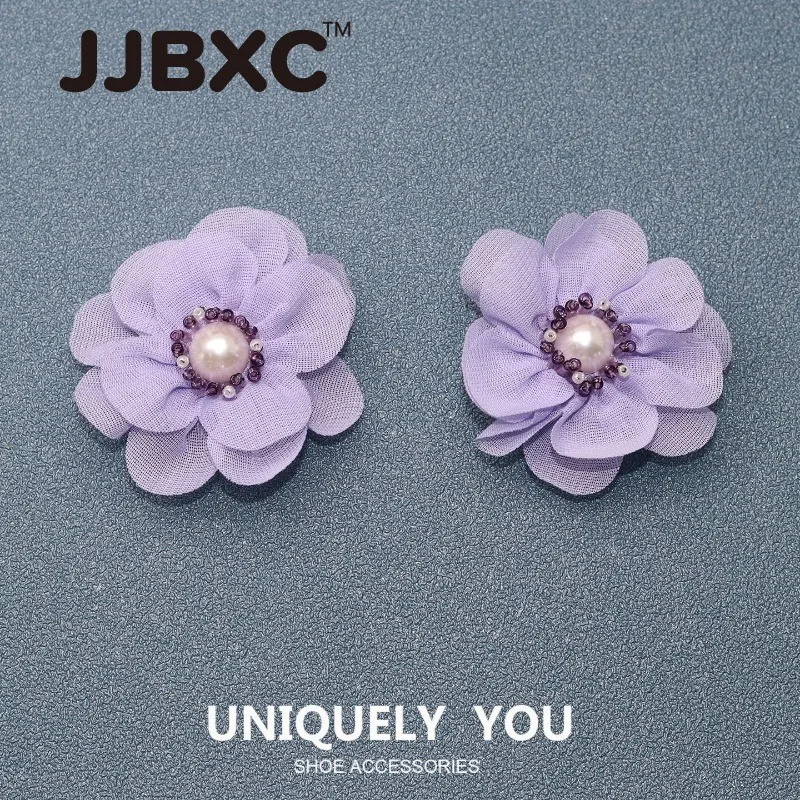 

JJBXC CHARM Shoe Buckle Shoe Accessories Purple Flower DIY Fashion Shoes Accessories Suitable for cross Shoes