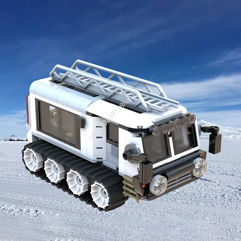 390 Stück MOC Skua Frigid Terrain Kettenfahrzeug FTTV Nan Modell Bausteine Handwerk Spielzeug Idee Kinder Architektur Weihnachtsgeschenke