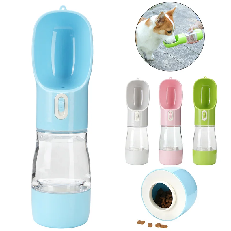 

Dog Water Bottle Portable Travel Pet Drinker Leak Proof Dog Bowl Food Cat Fountain Outdoor Walking Drinking Bottle Dogs Feeder