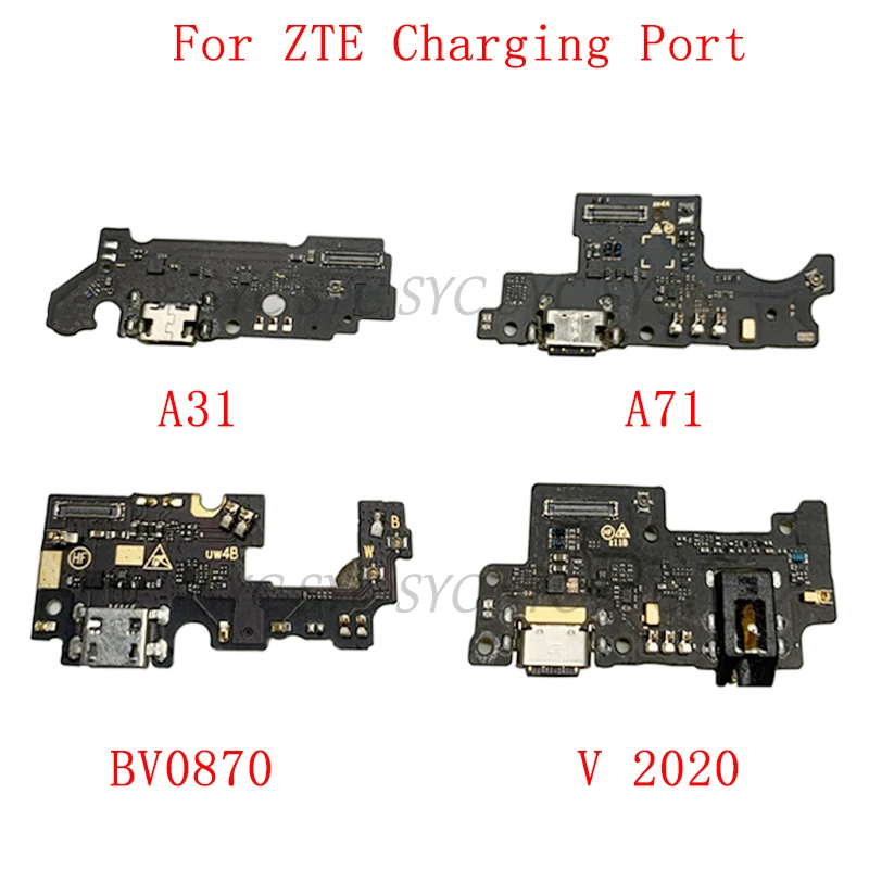 USB Charging Port Connector Board Flex For ZTE Blade A31 A71 V 2020 BV0870 Charging Connector Flex Cable Repair Parts