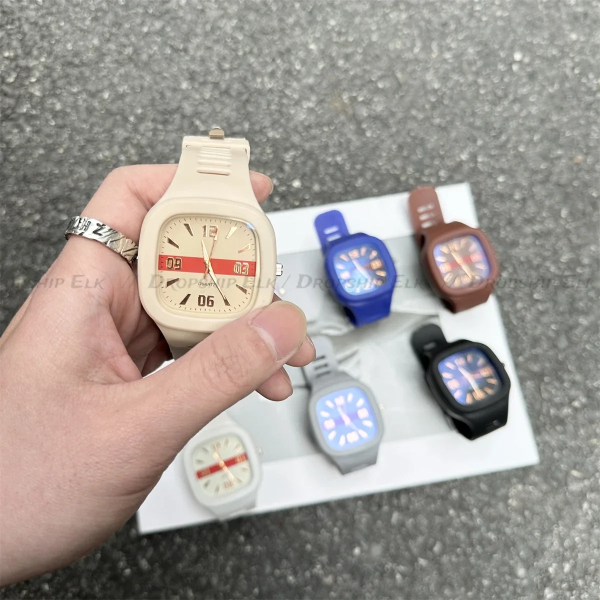 Moda feminina relógios squartz dial relógio feminino luxo senhoras quartzo relógios de pulso silicone feminino relógio de pulso reloj mujer