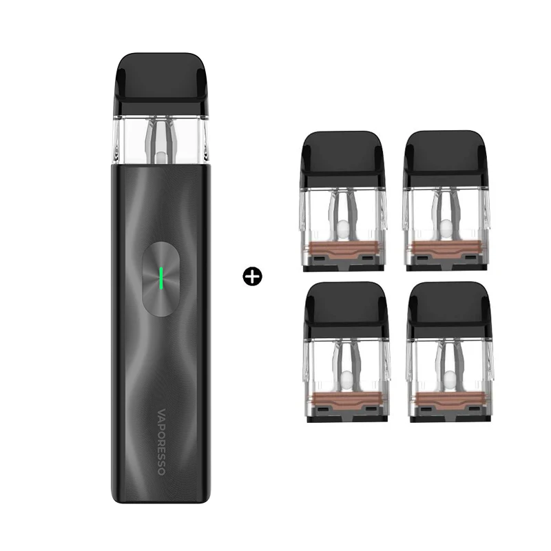 Original Vaporesso XROS 4 mini Kit COREX 2.0 Vape 1000mAh + Extra 4pcs 3ML XROS Pod Cartridge 0.4ohm E Cigarette Optional