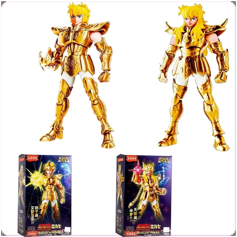 

Blokees Saint Seiya Anime Figures Super Myth Aiolia Mu Milo Action Figures Desktop Decoration Model Kids Toys Collectible Gifts