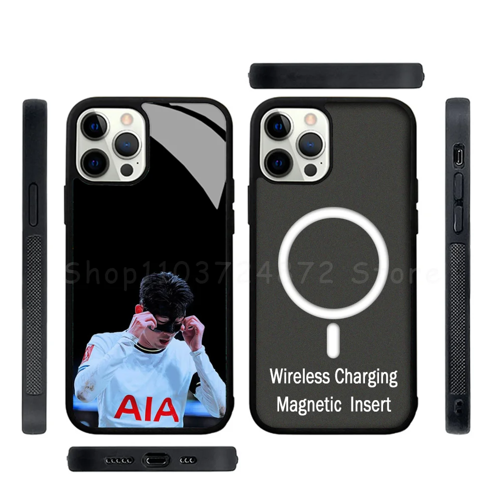 

Son Heung-Min Phone Case Strong Magnetic For IPhone 15 14 13 Pro Max Mini Alex Mirror For Magsafe Wireless Charging Cover