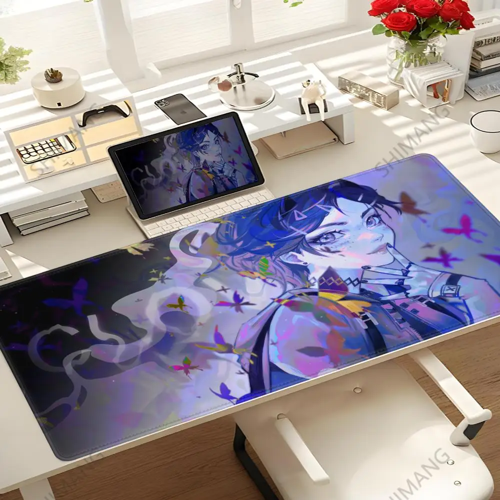 

HotGame Valorant clove Mouse Pad Desk Mouse Pad Cute HD Desk Pad Extended Gaming Keyboard Mats Large 100x50cm XXL Gamer Mousepad