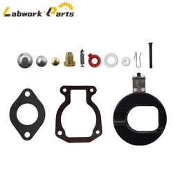 Carburetor Carb Kit w/ Float For Johnson Evinrude 9.9 HP 15 HP 1974-1988 398453