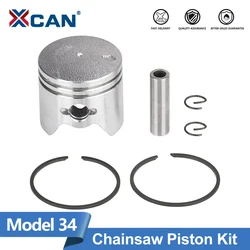 XCAN 34mm Chainsaw Piston Kit For Stihl BG45 BG46 FS38 FS45 FS55 HS45 HS81 Trimmer Blower Chainsaw Spare Part Garden Power Tools