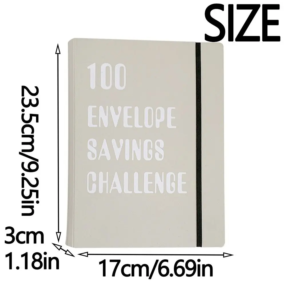 A5 Size 100 Envelope Challenge Notebook Colorful Cash Envelopes Money Saving Challenge Save Money Cash Budget