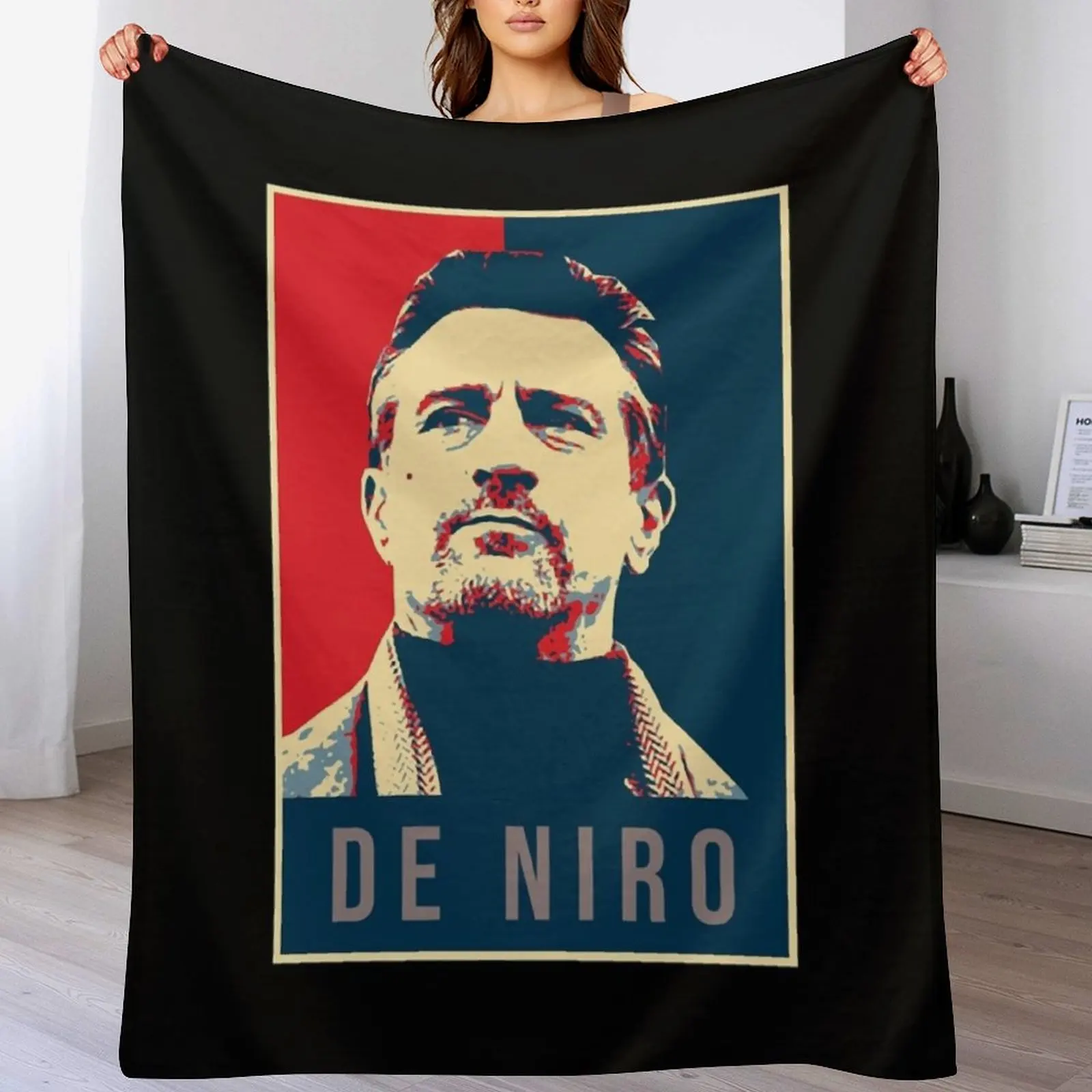 

My Favorite People Illustration Pop Art De Niro Gifts For Fan Throw Blanket Decoratives Cute Plaid Blankets