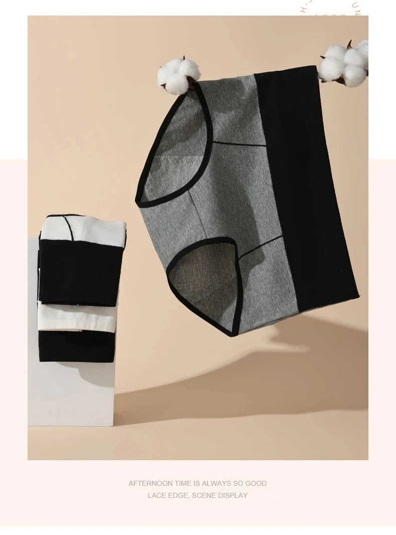 4 pçs calcinha feminina cintura alta barriga apertando forma confortável triângulo calcinha pura