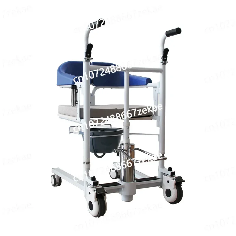 Hydraulic Lift Machine Manufacturer, Household Bed Bedridden Elderly Swivel Chair Disabled Care Cart Lift Toilet Chair