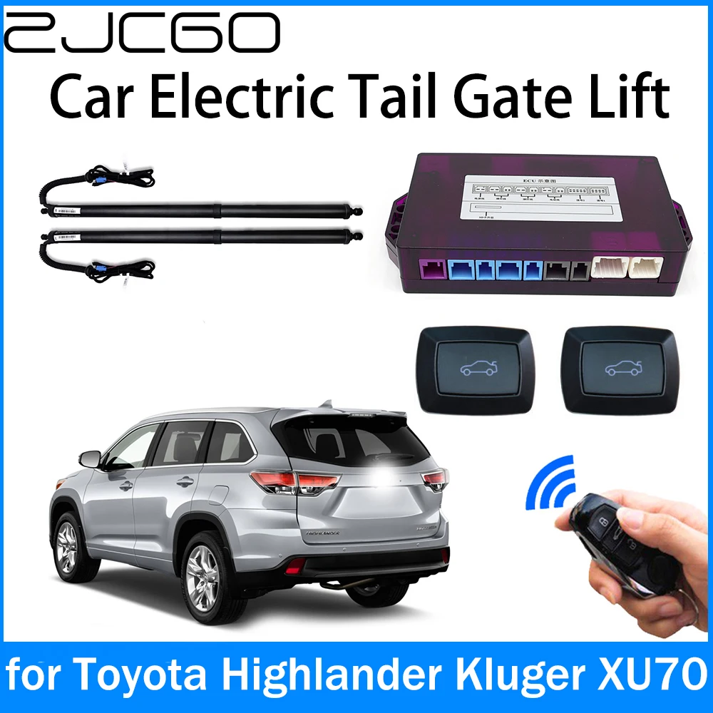 

ZJCGO Car Power Trunk Electric Suction Tailgate Intelligent Tail Gate Lift Strut for Toyota Highlander Kluger XU70 2020~2023