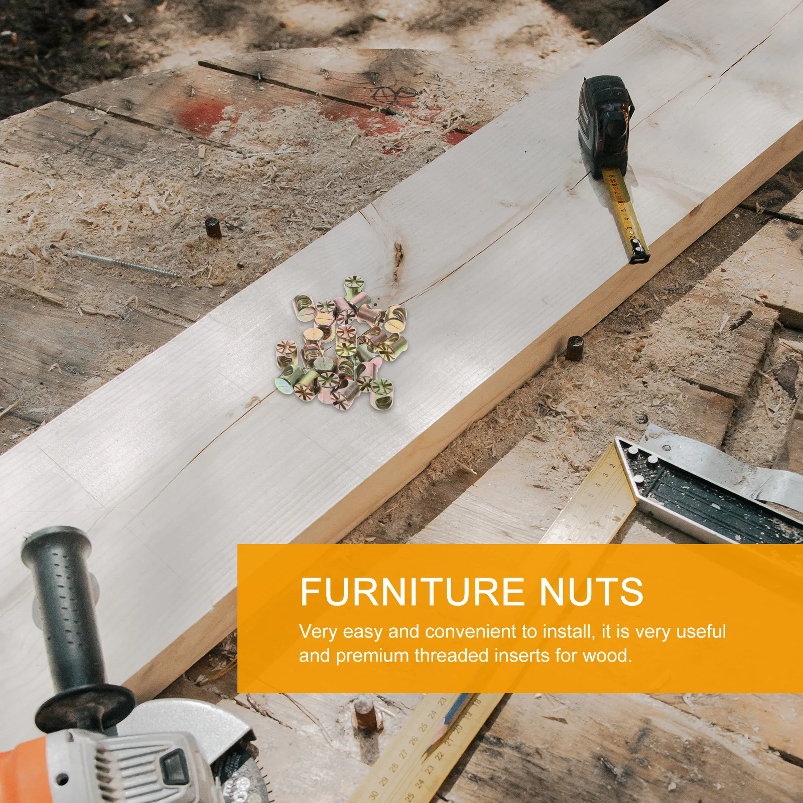 

20pcs Barrel Nut M6X10Mm Slotted Cross Dowels For Crib Beds Furniture Chair Fasteners Hardware Replacement Kit