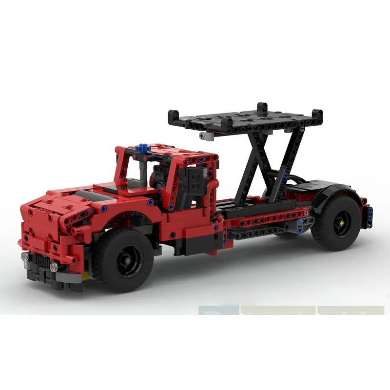

MOC-259617 New Classic Cargo Catering Truck Building Block Model 607 Parts Boys Children Birthday Building Block Toy Gift