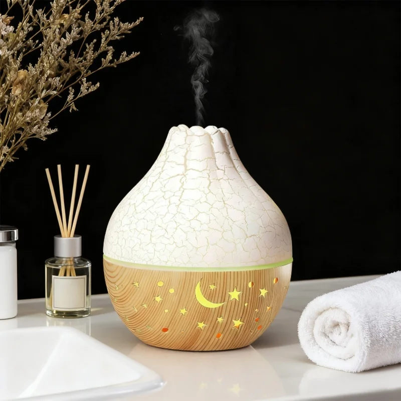 

USB Mini Aromatherapy Diffuser Luminous Silent Humidifier Auto Shut Off For Home Spa Bedroom Office