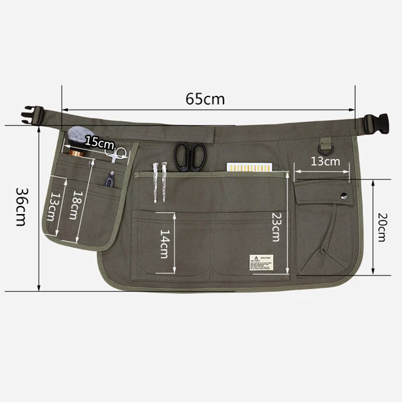 Grembiule portaoggetti per attrezzi multifunzionale Grembiule portatile per organizer per attrezzi hardware Borsa per attrezzi regolabile Borsa per attrezzi per la manutenzione della casa