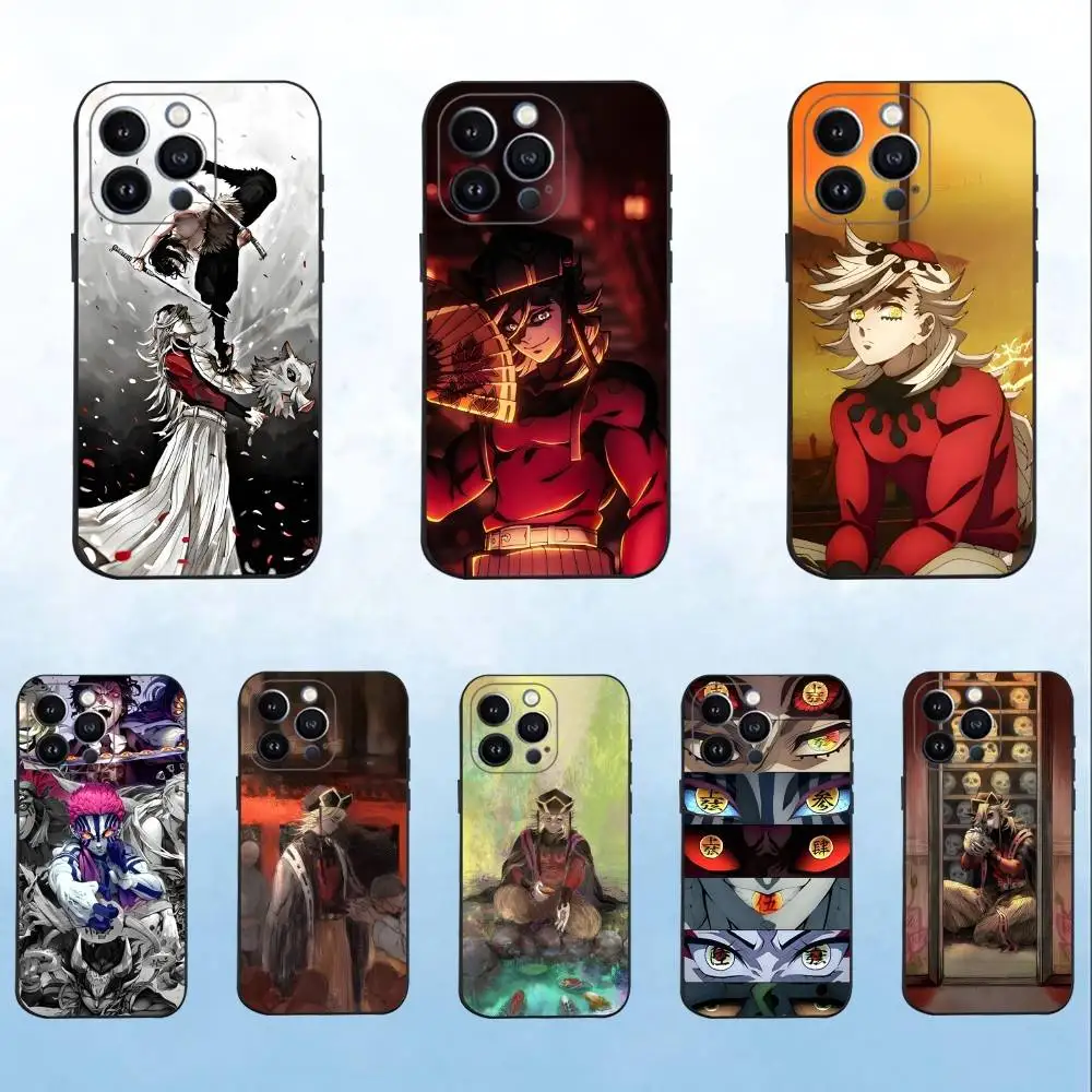 

Douma D-DemonS S-Slayer Phone Case For iPhone 16,15,14,13,12,11 Plus,Pro Max,XS,X,XR,SE,Mini,8,7,Soft Silicone Black Cover