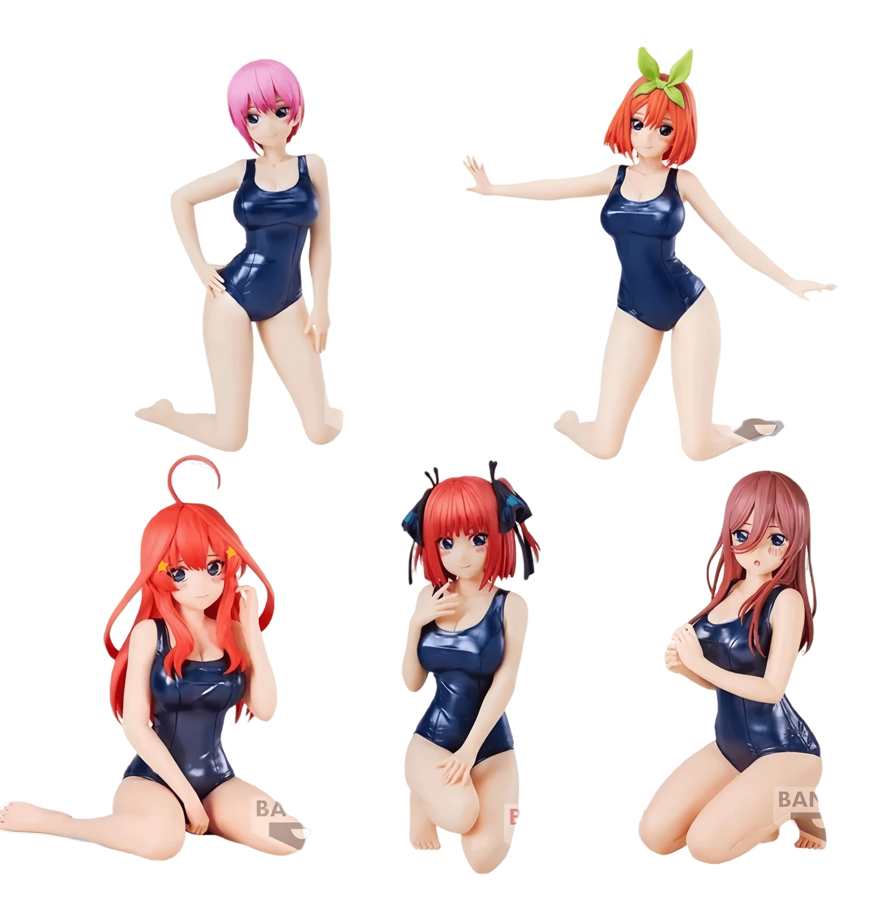 

Bandai Original Banpresto The Quintessential Quintuplets Nakano Ichika Nino Miku Yotsuba Itsuki Swimsuit Anime Action Figure Toy