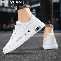 Oulylan Men's Sneakers White Casual Shoes Men original Lightweight luxury Shoes for Men Breathable Flats Male Sneakers