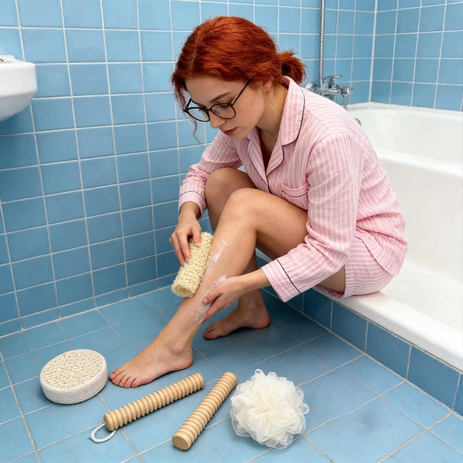 Bath Sponges For Shower Scrub Ball Foot File Set Foot File Bath And Shower Sets For Men Women Mother Dad Family Grandparent