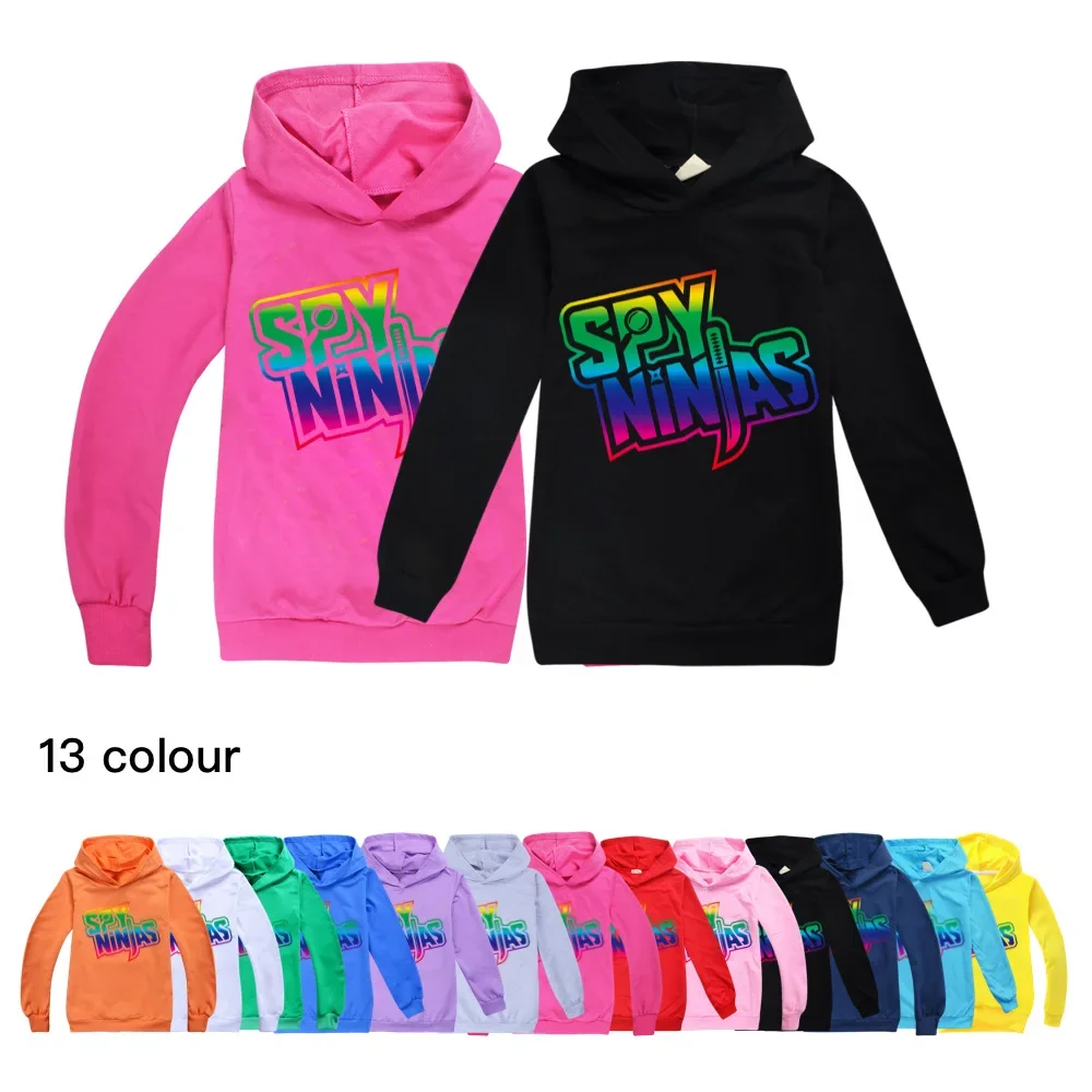 

Teenager Hoodie Children Clothing 3-15Y Gaming SPY NINJAS Kids Clothes Boys Girls Cotton Sweatshirt Anime Game Pullover Hip Hop