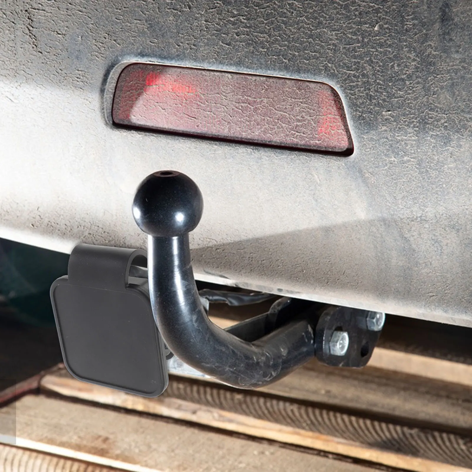 

Trailer Cover Durable Protective Cap for Truck Tow Hitch Accessories Black 2 Inch Receiver Hitch Cover Scratch Collision