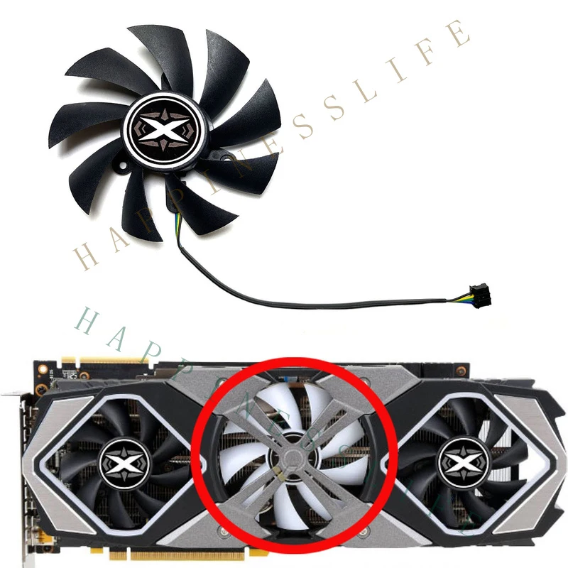 GR+   Graphics Card Cooling Fan for GAINWARD RTX2060S 2070 2070S 2080 2080ti Glare OC