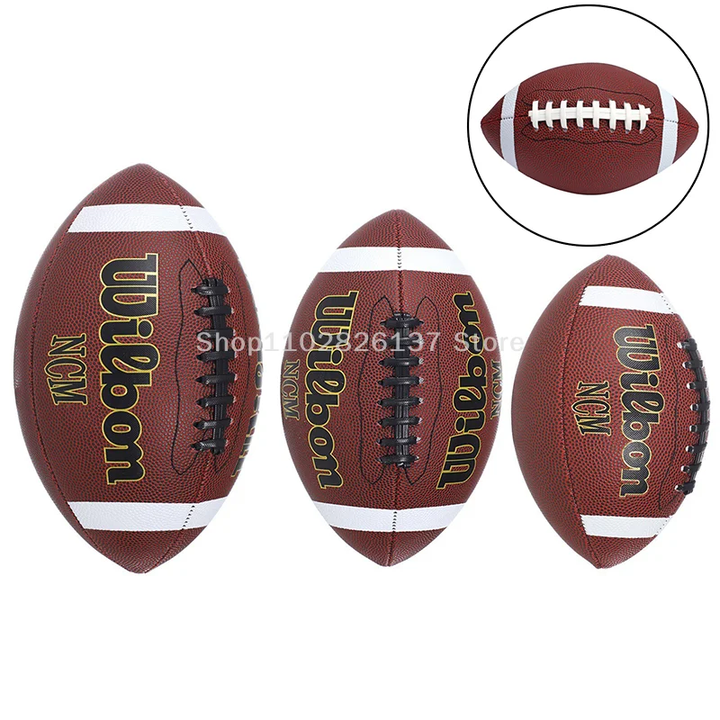 

Standard Rugby Ball American Football Soccer Association Football Size 3 6 9 Sports Football Adult Kid Training Game Supplies