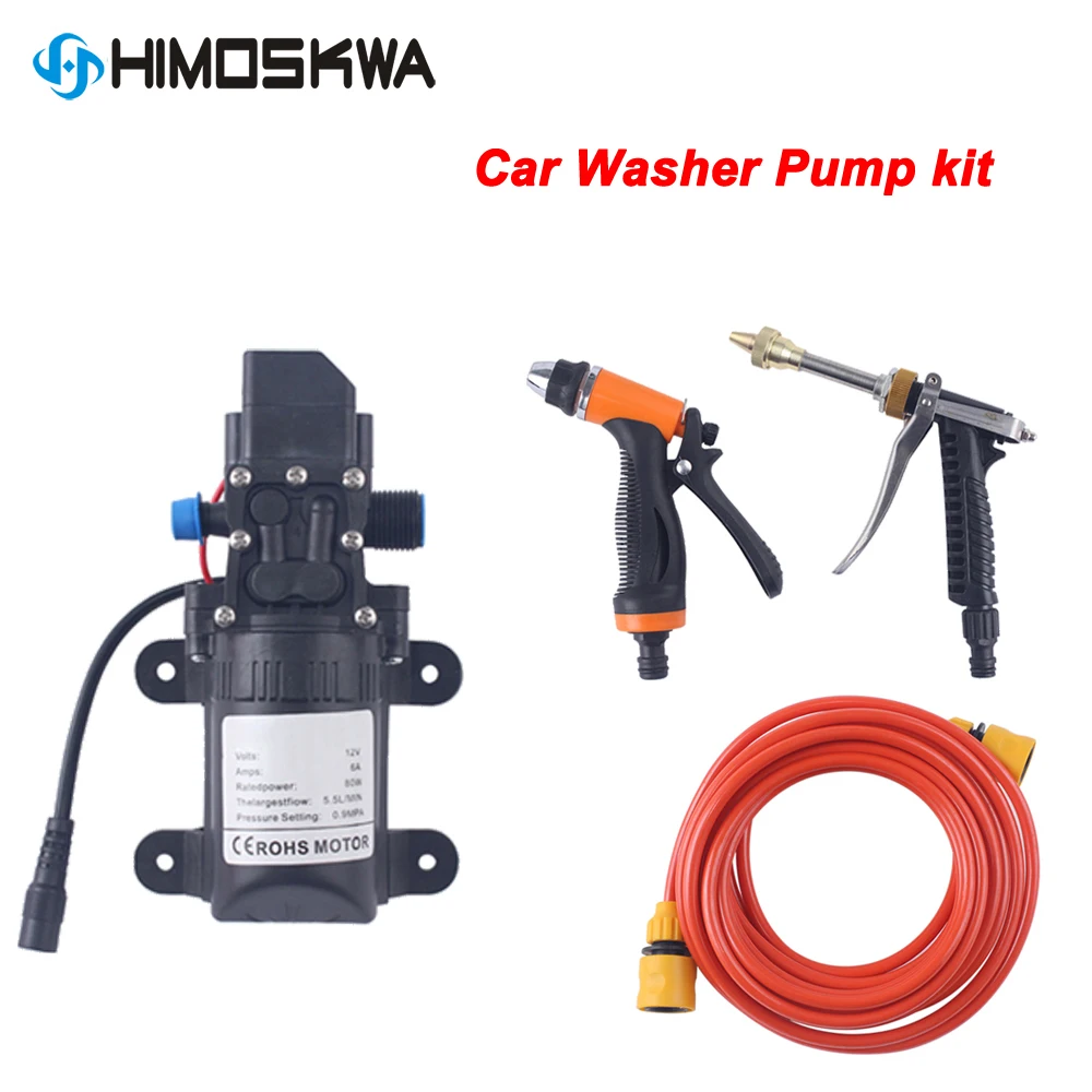 12V Car Washer Gun Pump High Pressure Cleaner Car Care Portable Washing Machine Electric Cleaning Auto Device