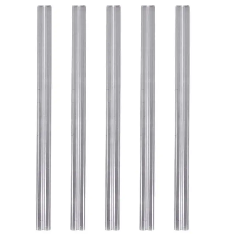 ABJN-10Pcs 10Mm Clear Round Perspex Acrylic Bar PMMA Extruded Rod 12 Inch Length