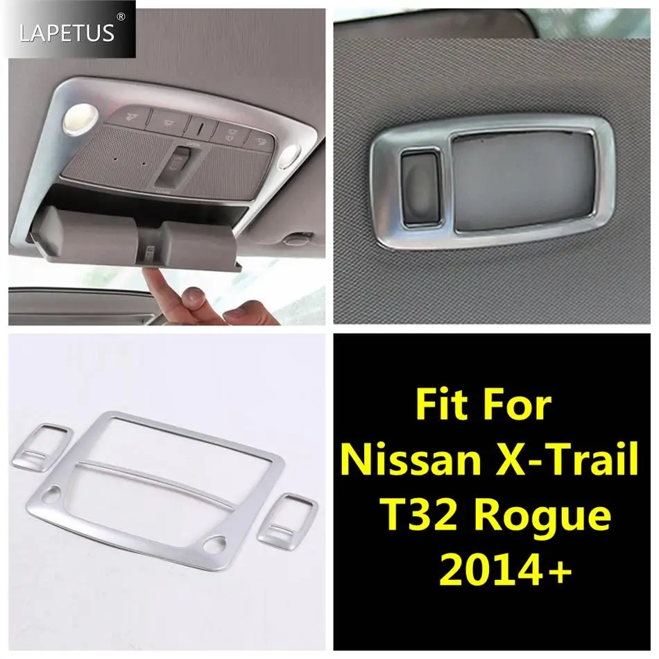 

Front Rear Seat Reading Lights Lamps Decor Frame Cover Trim For Nissan X-trail T32 Rogue 2014 - 2020 Car Accessories Interior