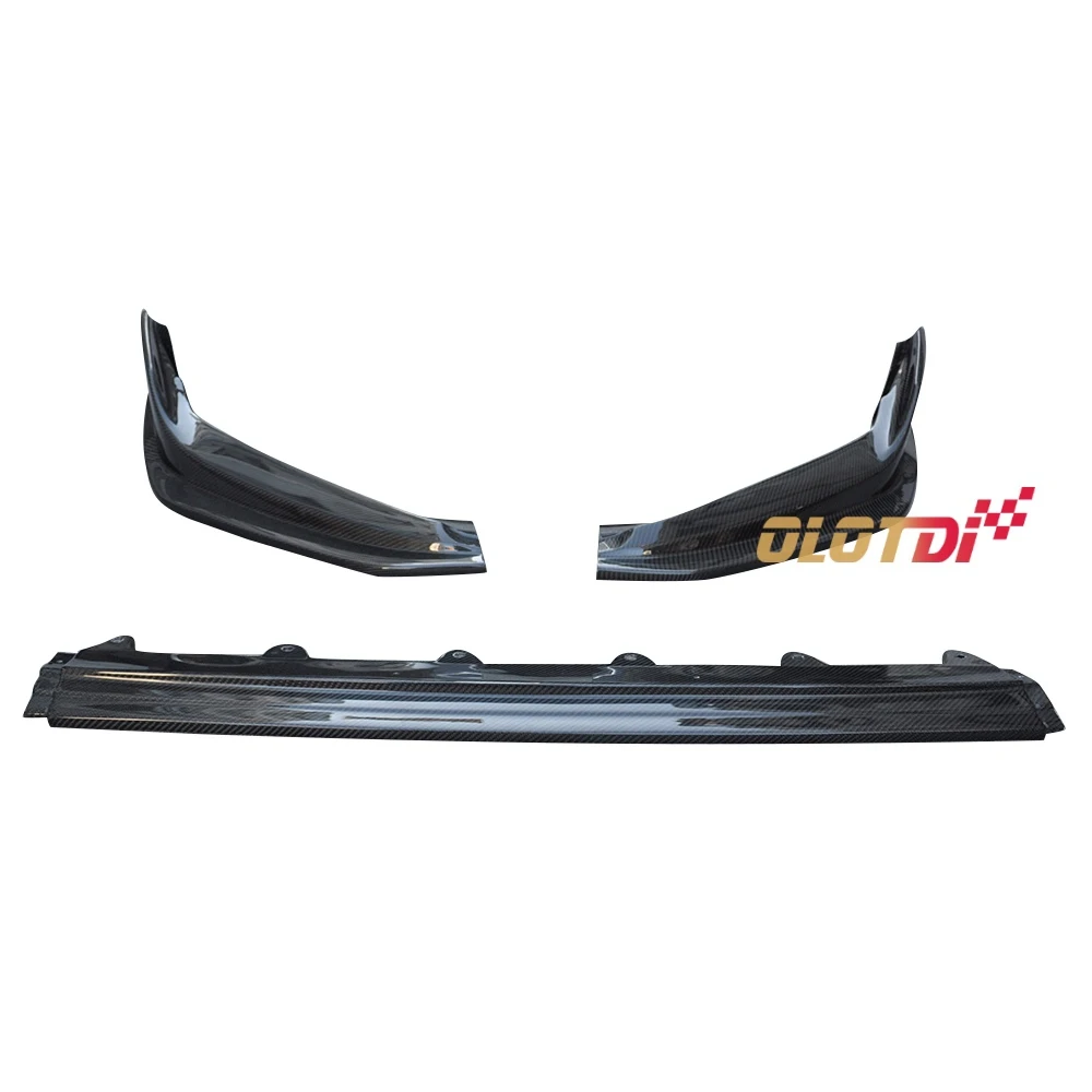 

Carbon Fiber Front Bumper Lip Chin Spoiler & Front Splitter For 2022-2023 Honda Civic FL5 Type R 11TH Hatchback M Style JDM