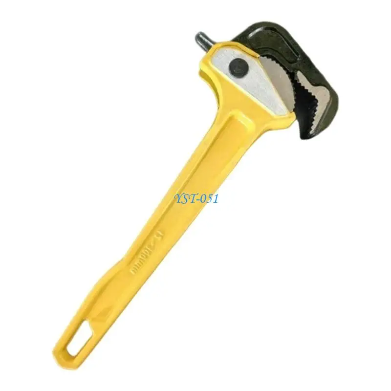 

E15A Adjustable Aluminum Handle Ratchet Pipe Wrench 50mm Jaw Capacity High Torque Efficiency Corrosion Resistant Steel