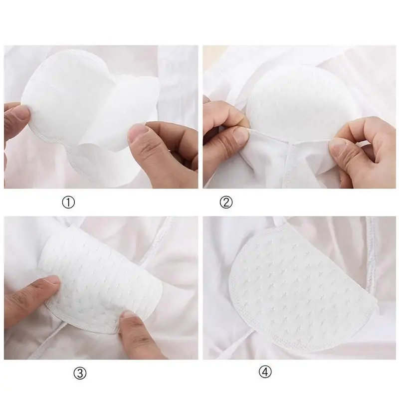 10Pcs Useful Disposable Anti Sweats Stickers Armpits Sweat Absorption Pads Underarm Gasket Absorbing Armpit For Summer