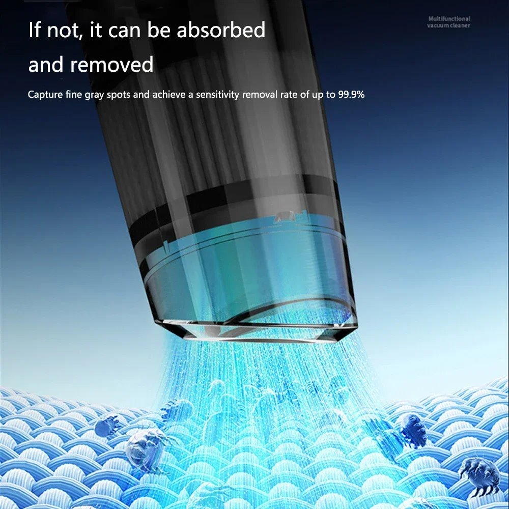 مكنسة كهربائية لاسلكية لشحن السيارة المنزلية، قوة شفط قوية، سجادة صغيرة محمولة، مكنسة كهربائية ذات أخدود شق النافذة