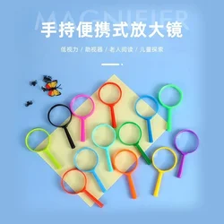 New 1PC 60mm 3x Hand-Held Reading Magnifiers Portable Toy Magnifier Children Magnifying Glass for Experiment Stationery Tools