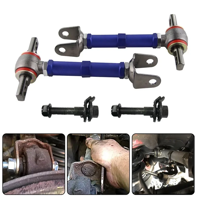 

Fit For 02-06 Acura RSX 01-05 Honda Civic 02-05 Civic SI EP3 Rear Adjustable Camber Kit +Fittings