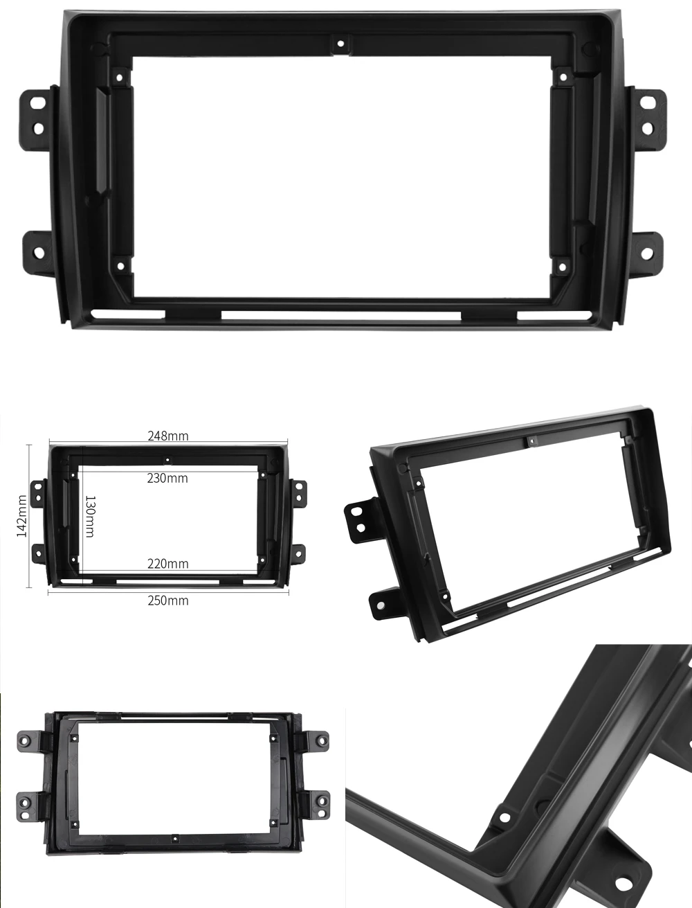 

Car Radio Fascias Frame For Suzuki SX4 Fiat Sedici 2006-2014 9 inch Stereo Panel Wiring Harness Power Cable Adapter Connector