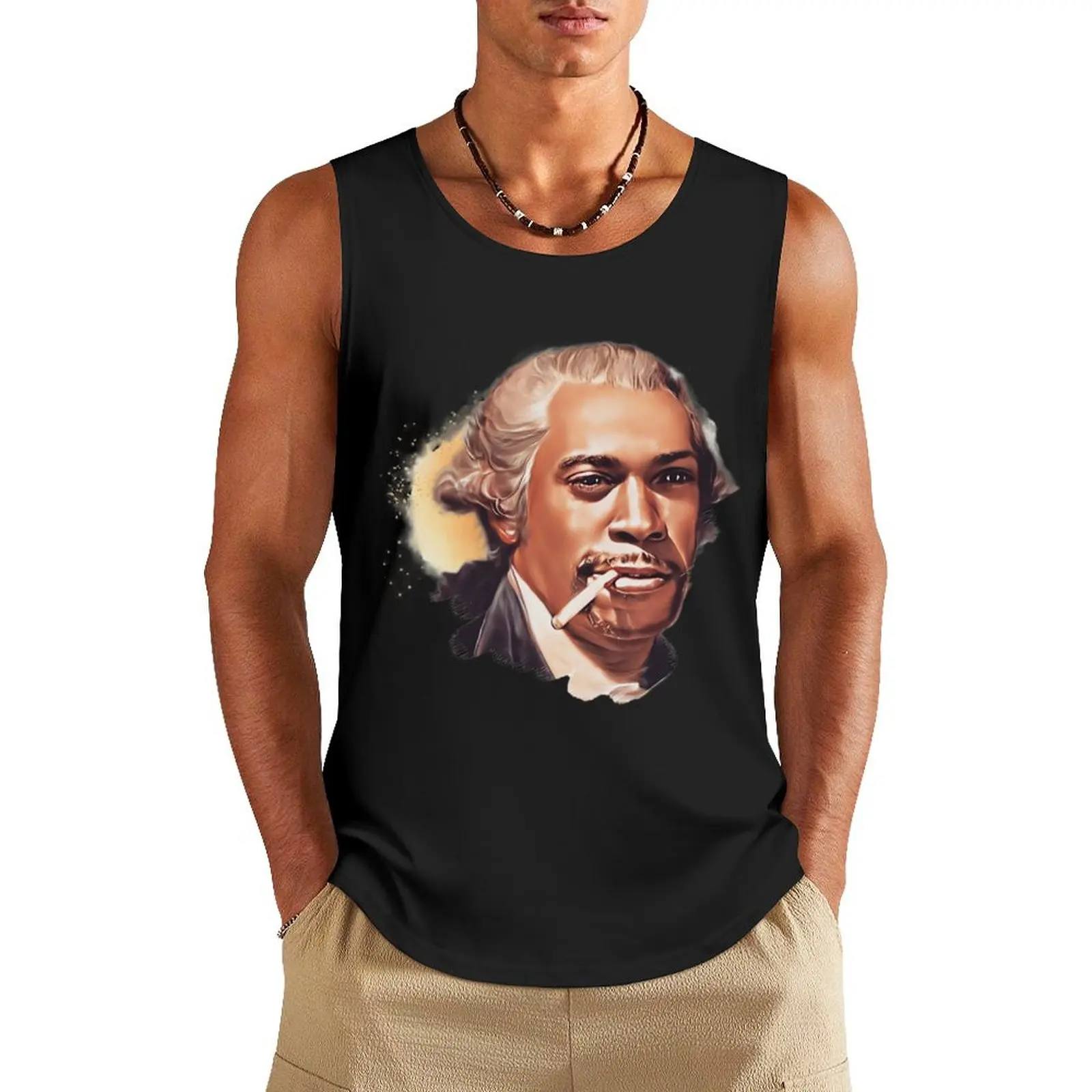 Leonard Washington Chappelle character illustration Tank Top sports t-shirts for men mens designer clothes