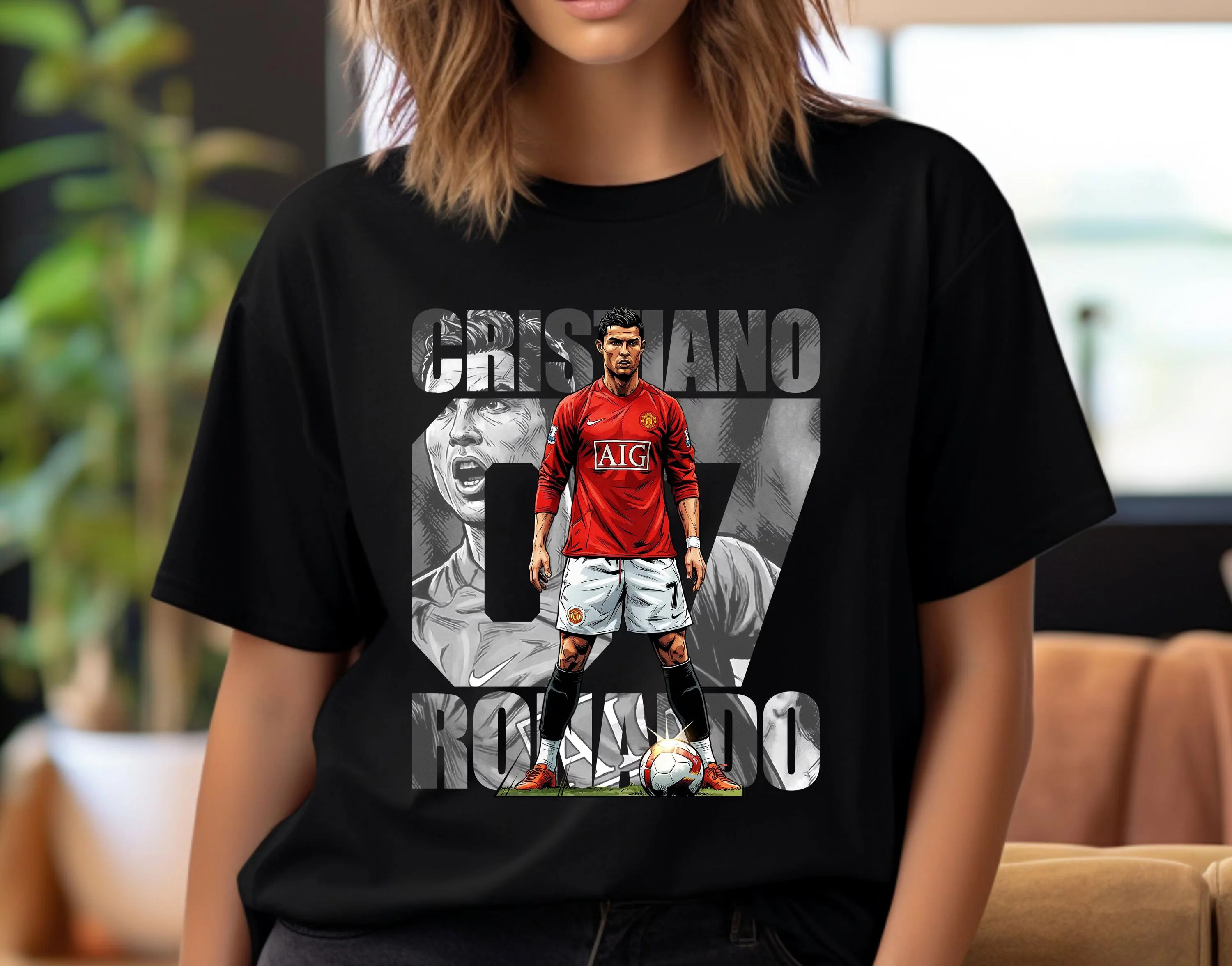 2026 Cristiano Ronaldo CR7 2026 Last Dance World Cup T-shirt Football Legend Commemorative Cotton Short Sleeve T-shirt