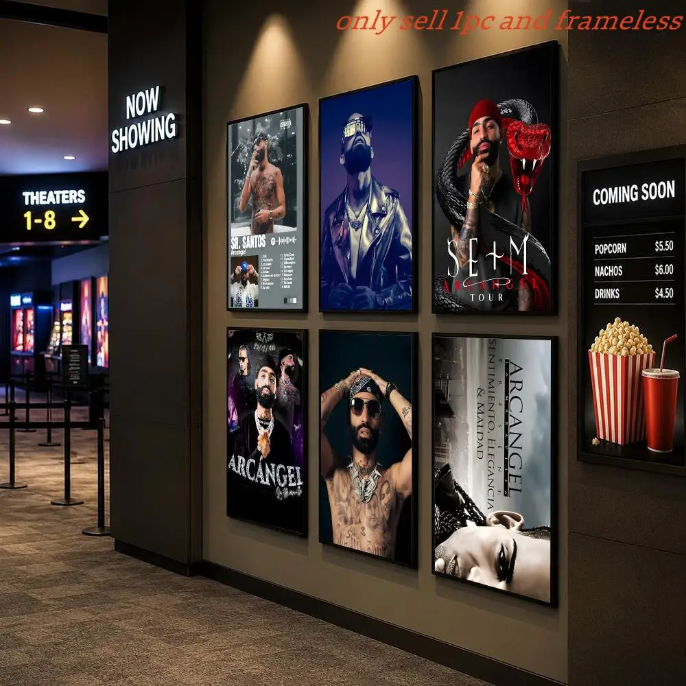 Rock Music Reggae Rapper A-Arcangel Poster Poster Painting Wall Art Pictures Living Room Home Decor