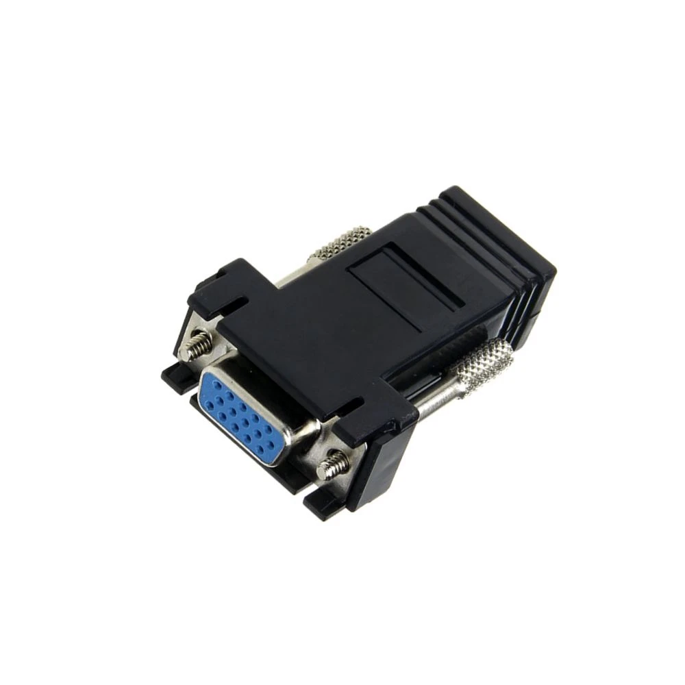 Vga to RG45 adapter serial port to RJ45 adapter transmits VGA signal serial port signal through network cable