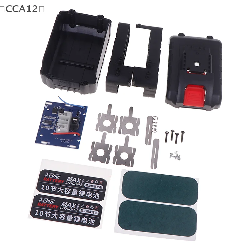 21V 5/10Cell Li-ion Lithium Battery Case Pack Kit 18650 Lithium Battery Shell Kit Battery Pack Accessories