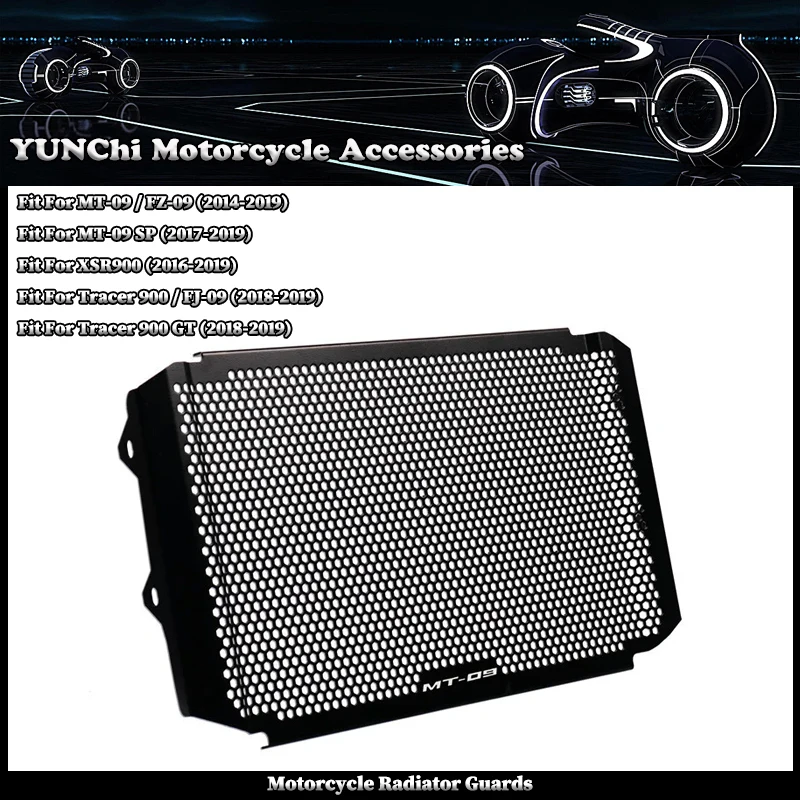 Motorcycle Radiator Guard Grille Cover Water tank Protection Fit For YAMAHA MT-09 / FZ-09 / XSR900 / Tracer 900GT /ABS 2015-2019