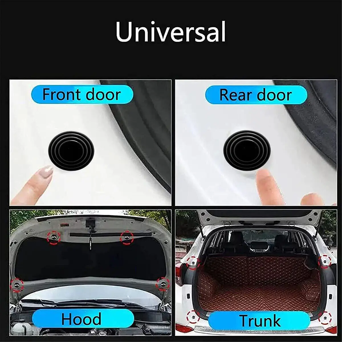 10pcs 40pcs Door Shock Absorber Pads Buffer Bumper Pads Shock Absorption Sound Insulation Rubber Gaskets Adhesive Stickers