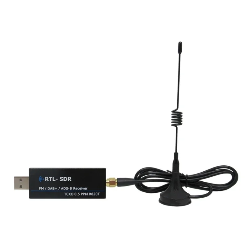 Portable Software Defined Radio Receiver 24MHz-1766MHz Digital Receiver USB Interfaces Support Win7/Win8/Win10 F19E
