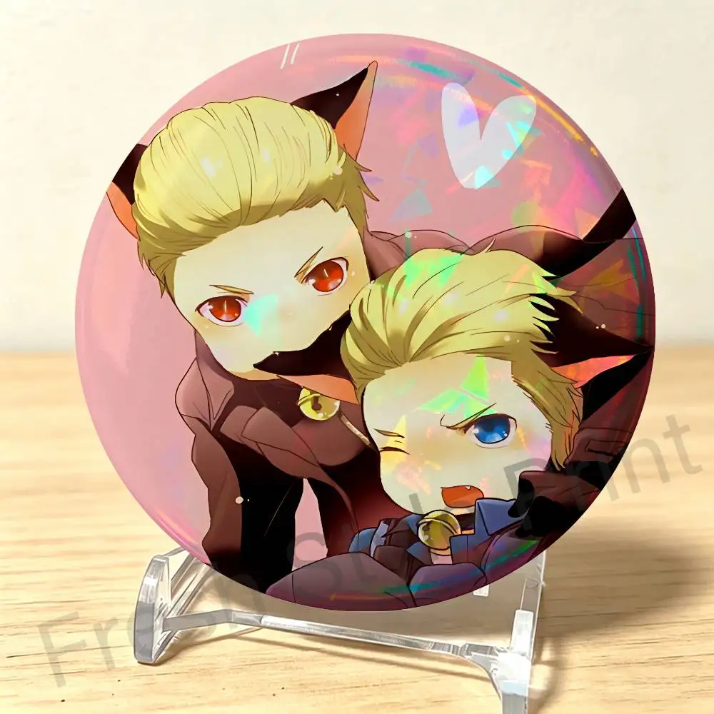 A-Albert Cool W-Wesker Custom Badges 75mm 44mm 25mm Brooch Backpack Hat Enamel Pins Accessories Toys Gifts