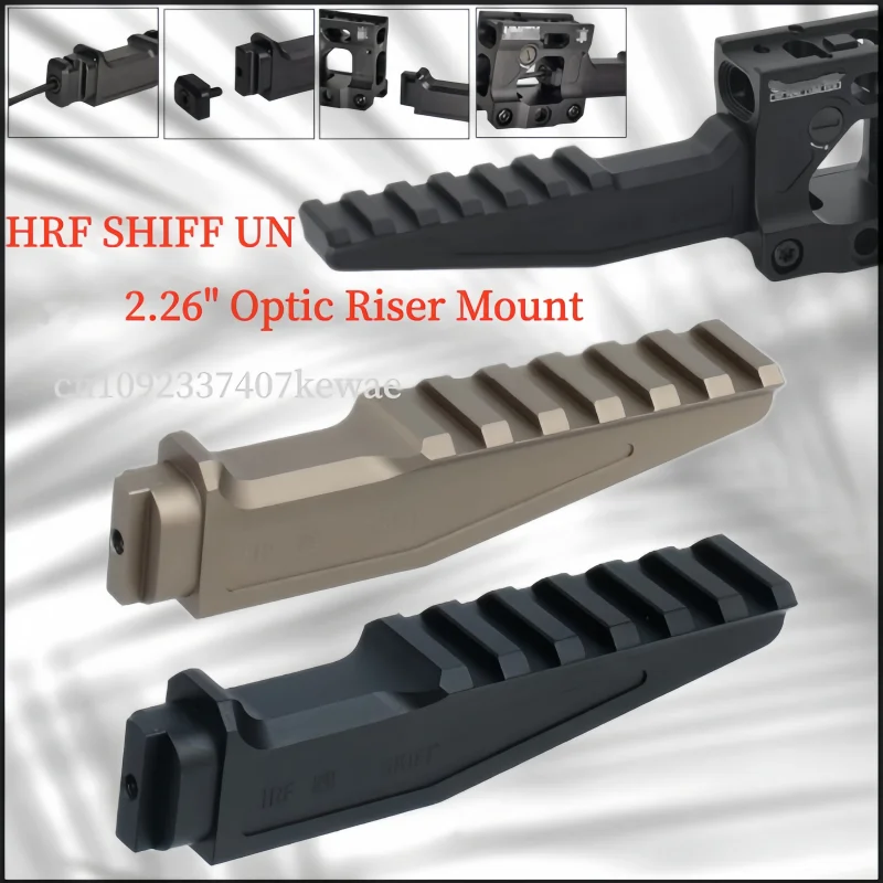 NOUVEAU Support de montage rapide HRF SKIFF à 6 emplacements, support de montage optique FTC 2,26 pouces pour rail Picatinny, compatible avec les armes Airsoft T01 T02 NGAL