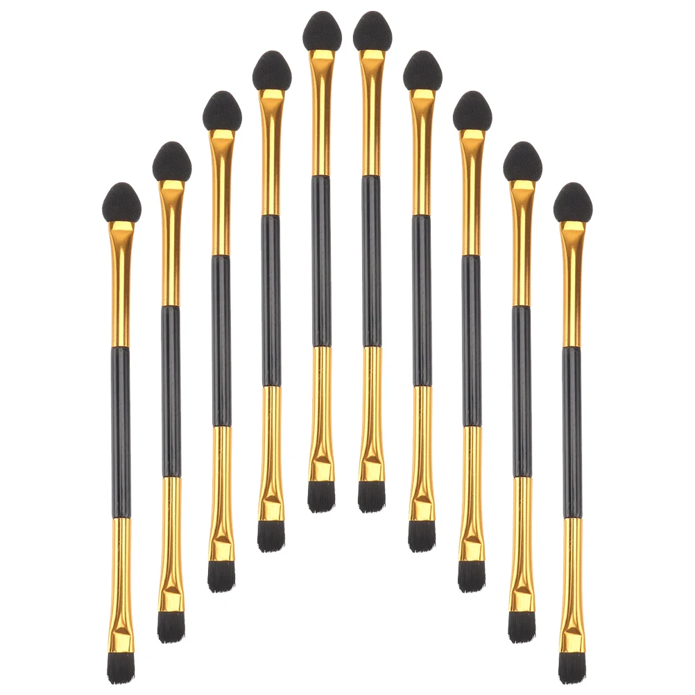 

20pcs Eye Shadow Brush Makeup Tool Travel Brushes Dual Ended Plastic Lightweight Portable Eyeshadow Applicator