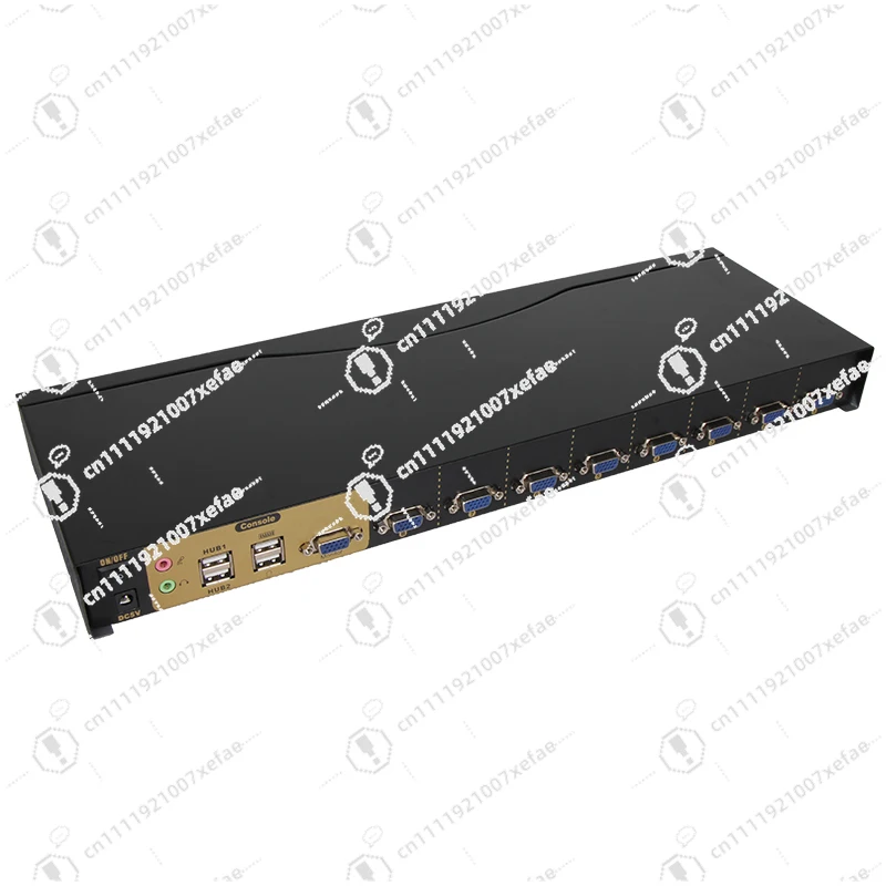 1080P 60Hz VGA KVM switcher 8 in 1 out, infrared remote control 8 monitors Video selector